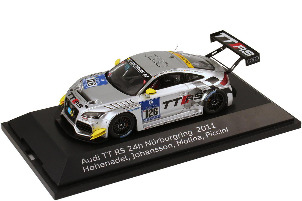 1:43 Audi TT RS 24 Stundenrennen Nrburgring 2011 "Raeder, TT RS" Nr.126, Hohenadel / Johansson / Molina / Piccini (Audi) 