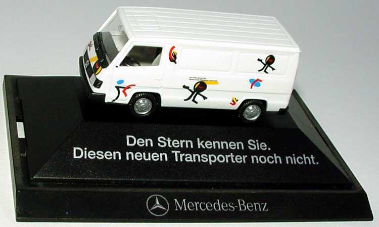 1:87 Mercedes-Benz 100D II Kasten "Den Stern kennen Sie. Diesen neuen Transporter noch nicht" (MB) (oV)