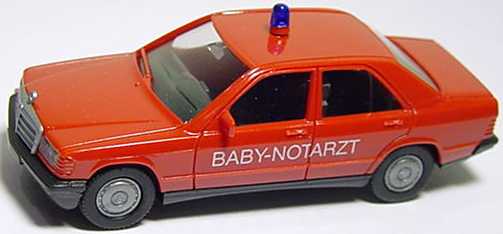 1:87 Mercedes-Benz 190E Feuerwehr "Baby-Notarzt" rot 