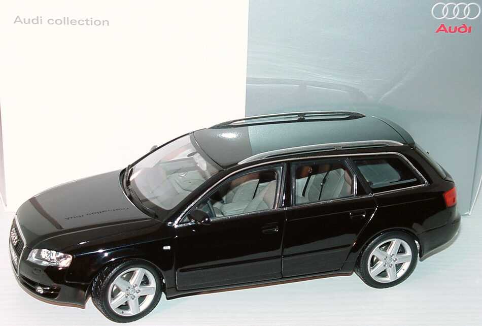 Audi A4 Avant (Facelift 2004) phantomschwarz-met. Werbemodell Minichamps  5010404225 in der 1zu87.com Modellauto-Galerie