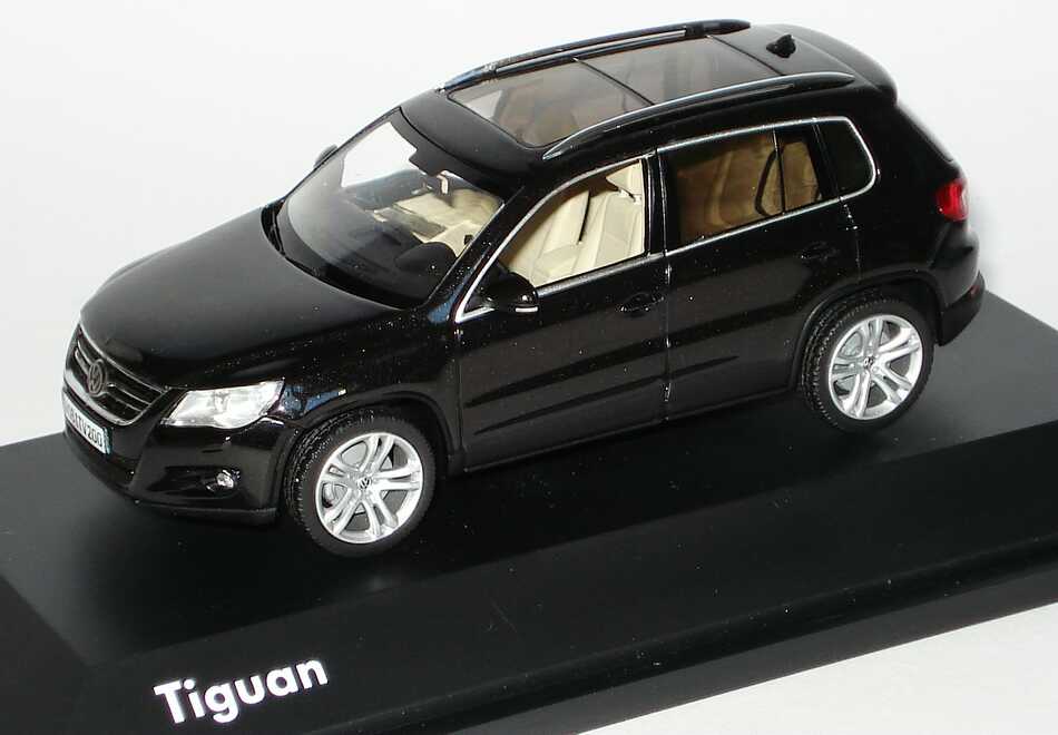 VW Tiguan schwarz deep black perleffekt Modellauto Wiking 1:87