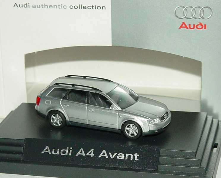 Audi A4 Avant 3.0 quattro (B6) silber-met. Werbemodell Busch 5010104212 in  der 1zu87.com Modellauto-Galerie