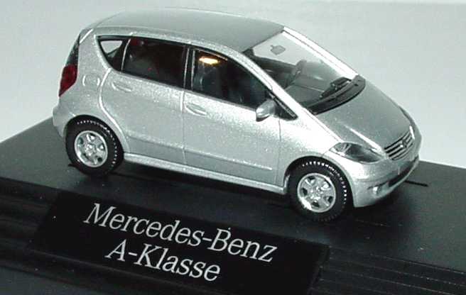 Mercedes-Benz A-Klasse 5türig (W169) polarsilber-met. Werbemodell Wiking  B66961355 in der 1zu87.com Modellauto-Galerie